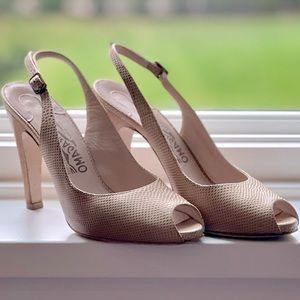 Salvatore Ferragamo Peep Toe Heels